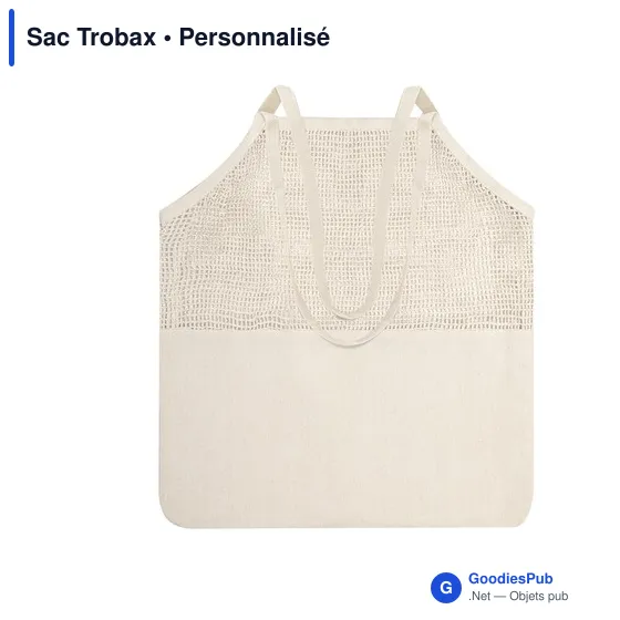 Sac shopping personnalisable Trobax avec logo - Éco-friendly - Image 1