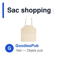 Sac shopping personnalisable Trobax avec logo - Éco-friendly - Miniature 2