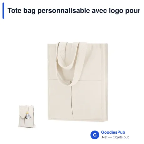 Tote bag personnalisable avec logo pour entreprises