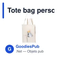 Tote bag personnalisable avec logo pour entreprises - Miniature 2