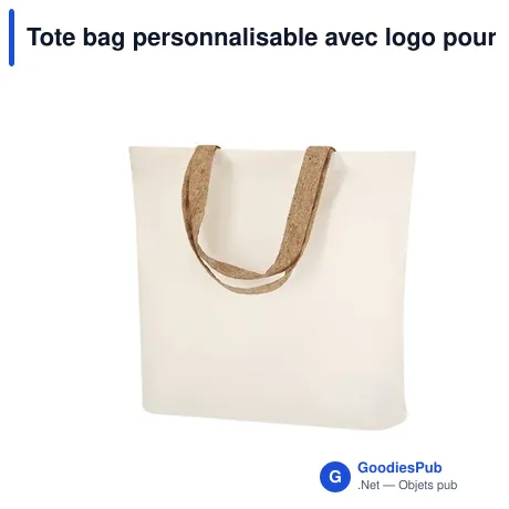 Tote bag personnalisable avec logo pour entreprises