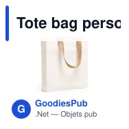 Tote bag personnalisable avec logo pour entreprises - Miniature 2