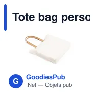 Tote bag personnalisable avec logo pour entreprises - Miniature 3