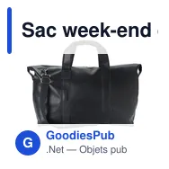 Sac week-end en cuir personnalisable avec logo - Noah - Miniature 1