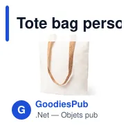 Tote bag personnalisable avec logo pour entreprises - Miniature 3