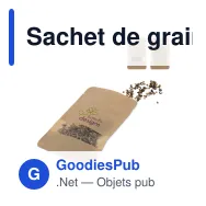 Sachet de graines de fleurs pour abeilles et papillons personnalisable avec logo - 4 g - Miniature 1