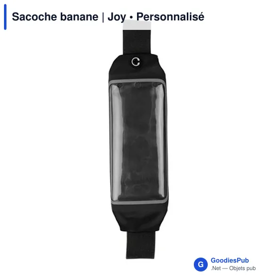 Sacoche banane personnalisable Joy avec logo - Élasthanne - Image 12