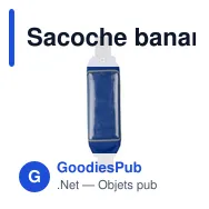 Sacoche banane personnalisable Joy avec logo - Élasthanne - Miniature 7