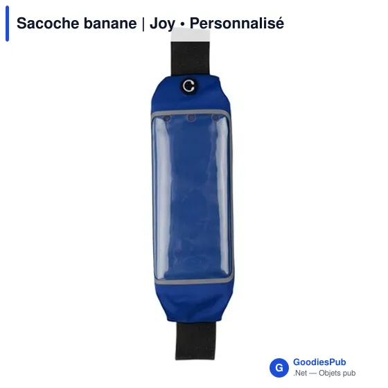 Sacoche banane personnalisable Joy avec logo - Élasthanne - Image 7