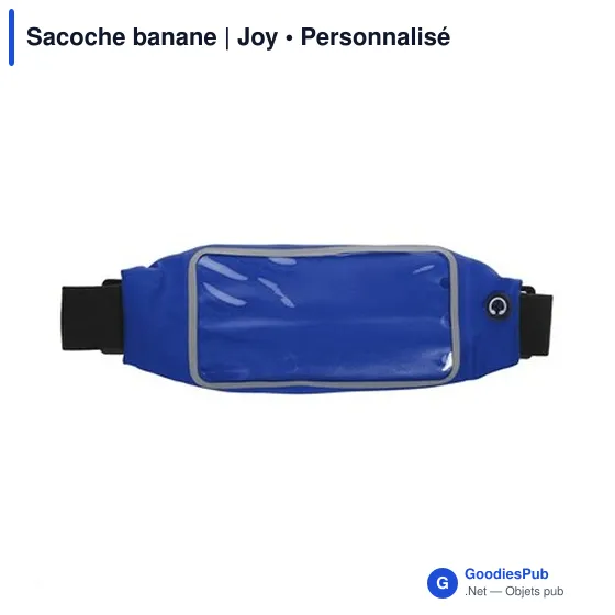 Sacoche banane personnalisable Joy avec logo - Élasthanne - Image 8