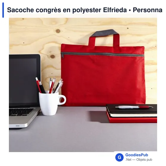 Sacoche congrès en polyester Elfrieda - Image 11