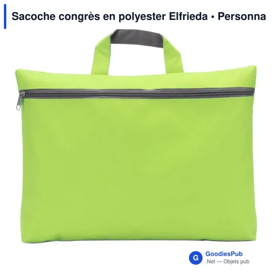 Sacoche congrès en polyester Elfrieda - Image 10