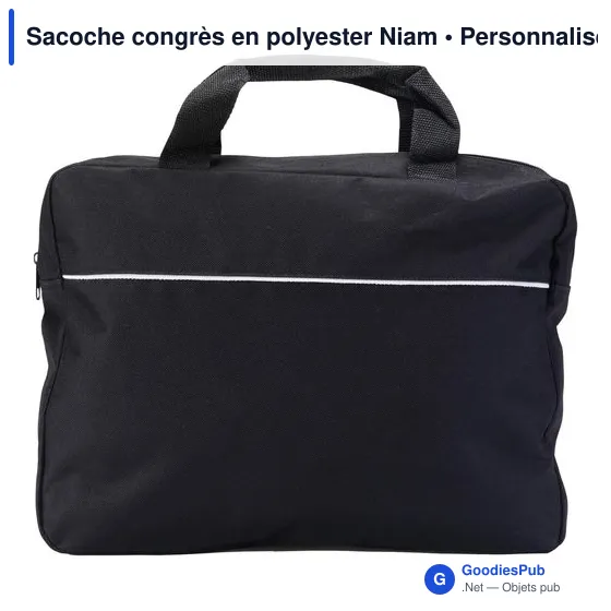 Sacoche porte-documents personnalisable Niam avec logo - Image 5