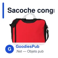 Sacoche congrès personnalisable en polyester avec logo - Nicola - Miniature 1