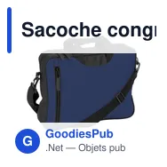 Sacoche congrès personnalisable en polyester avec logo - Nicola - Miniature 11
