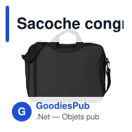 Sacoche congrès personnalisable en polyester avec logo - Nicola - Miniature 3