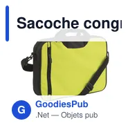 Sacoche congrès personnalisable en polyester avec logo - Nicola - Miniature 5