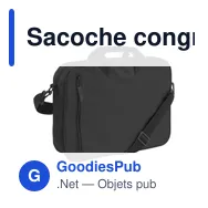 Sacoche congrès personnalisable en polyester avec logo - Nicola - Miniature 7