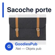 Sacoche porte-documents personnalisable en feutre rPET Amelia avec logo - Miniature 11