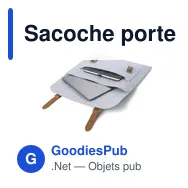 Sacoche porte-documents personnalisable en feutre rPET Amelia avec logo - Miniature 4