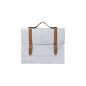 Variante gris clair - Sacoche porte-documents personnalisable en feutre rPET Amelia avec logo