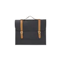 Variante gris - Sacoche porte-documents personnalisable en feutre rPET Amelia avec logo