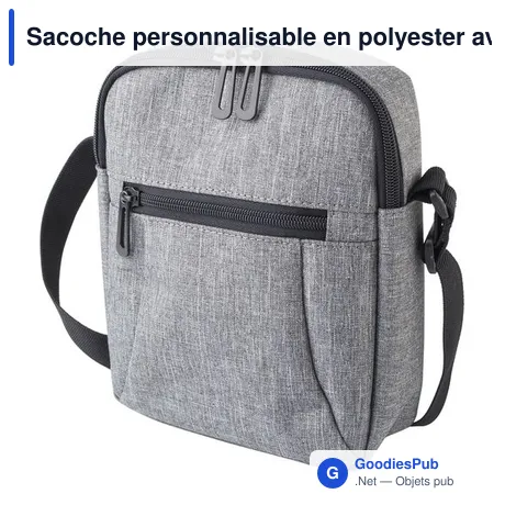 Sacoche personnalisable en polyester avec logo - Caden