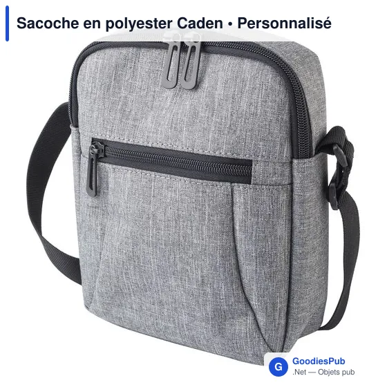 Sacoche personnalisable en polyester avec logo - Caden - Image 1