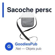 Sacoche personnalisable en polyester avec logo - Caden - Miniature 3
