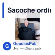Sacoche ordinateur personnalisable 15,6" avec logo - Aubri - Miniature 2