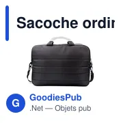 Sacoche ordinateur personnalisable 15,6" avec logo - Aubri - Miniature 3