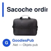 Sacoche ordinateur personnalisable 15,6" avec logo - Aubri - Miniature 5