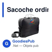 Sacoche ordinateur personnalisable 15,6" avec logo - Aubri - Miniature 7