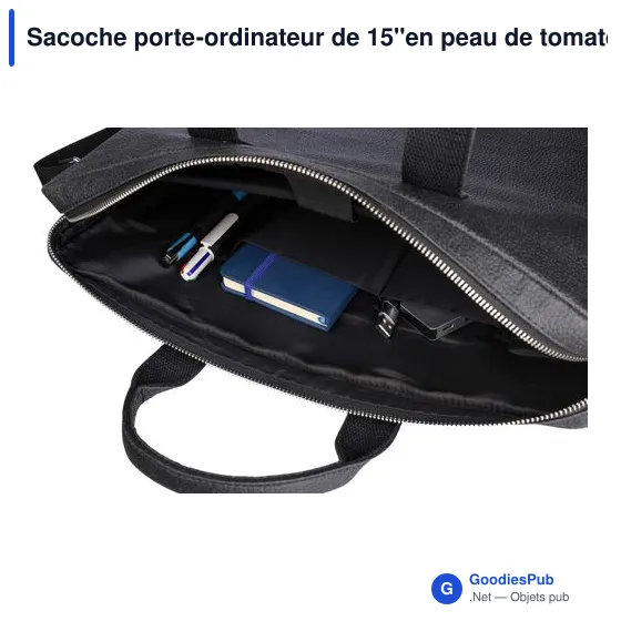 Sacoche porte-ordinateur personnalisable Lillian avec logo - Image 10