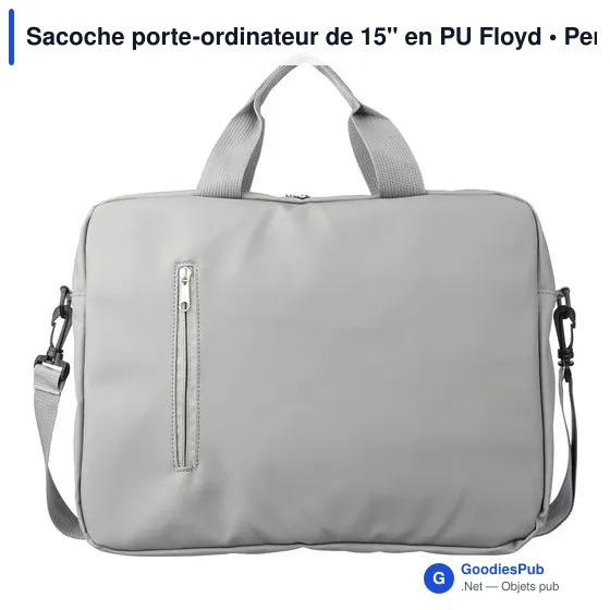 Sacoche porte-ordinateur personnalisable 15'' avec logo - Floyd - Image 1
