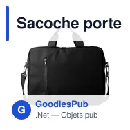 Sacoche porte-ordinateur personnalisable 15'' avec logo - Floyd - Miniature 11