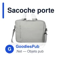 Sacoche porte-ordinateur personnalisable 15'' avec logo - Floyd - Miniature 12