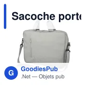 Sacoche porte-ordinateur personnalisable 15'' avec logo - Floyd - Miniature 4