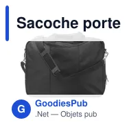 Sacoche porte-ordinateur personnalisable Shaun avec logo - Miniature 1