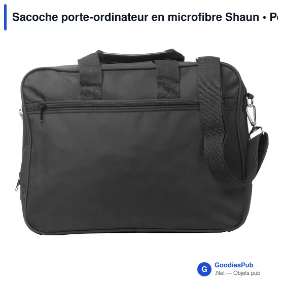Sacoche porte-ordinateur personnalisable Shaun avec logo - Image 2