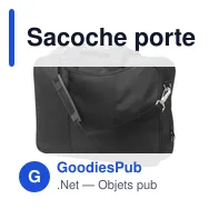 Sacoche porte-ordinateur personnalisable Shaun avec logo - Miniature 3