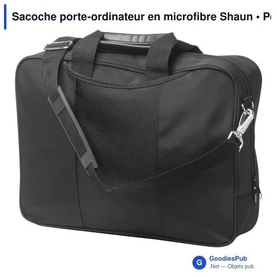 Sacoche porte-ordinateur personnalisable Shaun avec logo - Image 3
