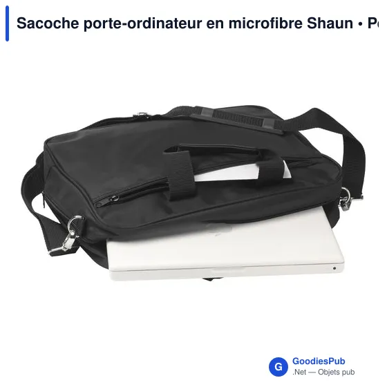 Sacoche porte-ordinateur personnalisable Shaun avec logo - Image 4