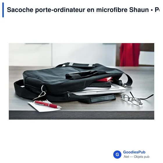 Sacoche porte-ordinateur personnalisable Shaun avec logo - Image 5