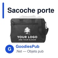 Sacoche porte-ordinateur personnalisable Shaun avec logo - Miniature 6