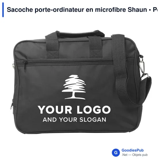 Sacoche porte-ordinateur personnalisable Shaun avec logo - Image 6