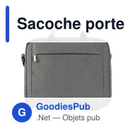 Sacoche porte-ordinateur personnalisable Anya avec logo - Miniature 1