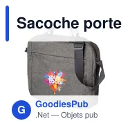 Sacoche porte-ordinateur personnalisable Anya avec logo - Miniature 2