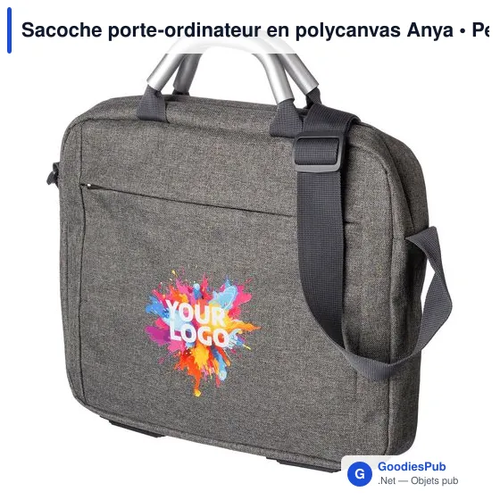 Sacoche porte-ordinateur personnalisable Anya avec logo - Image 2