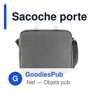 Sacoche porte-ordinateur personnalisable Anya avec logo - Miniature 3